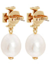 Kira Pearl Drop Earrings Gold - TORY BURCH - BALAAN 5