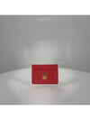 Lola Quilted Leather Card Wallet Bright Red - BURBERRY - BALAAN 3