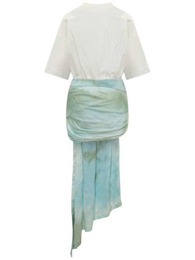 23 ss cotton viscose dress WITH embroid logo OWDB464S23FAB0014037 B0650223967 - OFF WHITE - BALAAN 3