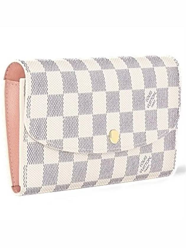 Emilie Damier Canvas Long Wallet Ivory - LOUIS VUITTON - BALAAN 3