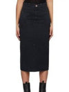 Flozia H Line Skirt Black - ISABEL MARANT - BALAAN 2