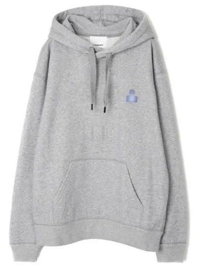 Matte Logo Print Hoodie Grey - ISABEL MARANT - BALAAN 2