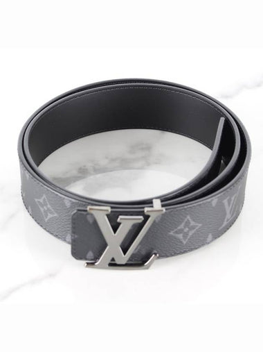 Monogram Eclipse LV silver belt - LOUIS VUITTON - BALAAN 1