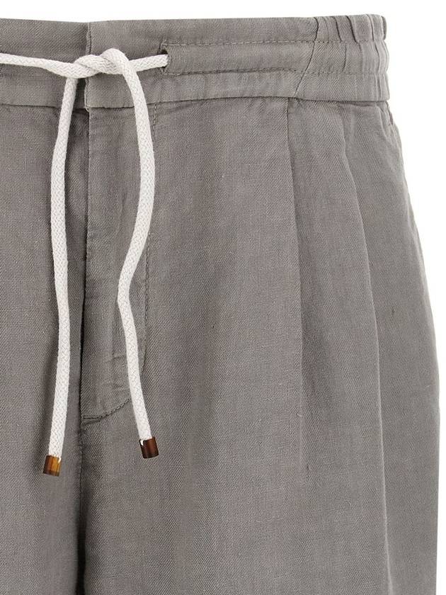 Brunello Cucinelli Linen Bermuda Shorts - BRUNELLO CUCINELLI - BALAAN 3