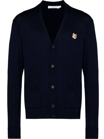 Fox Head Patch Classic Cardigan Navy - MAISON KITSUNE - BALAAN 2