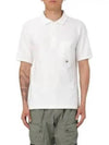 Pocket Polo Shirt White - CP COMPANY - BALAAN 2