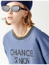 Unisex CHMXMTM Snowy Sweatshirt Mix Blue - CHANCE'S NOI - BALAAN 10