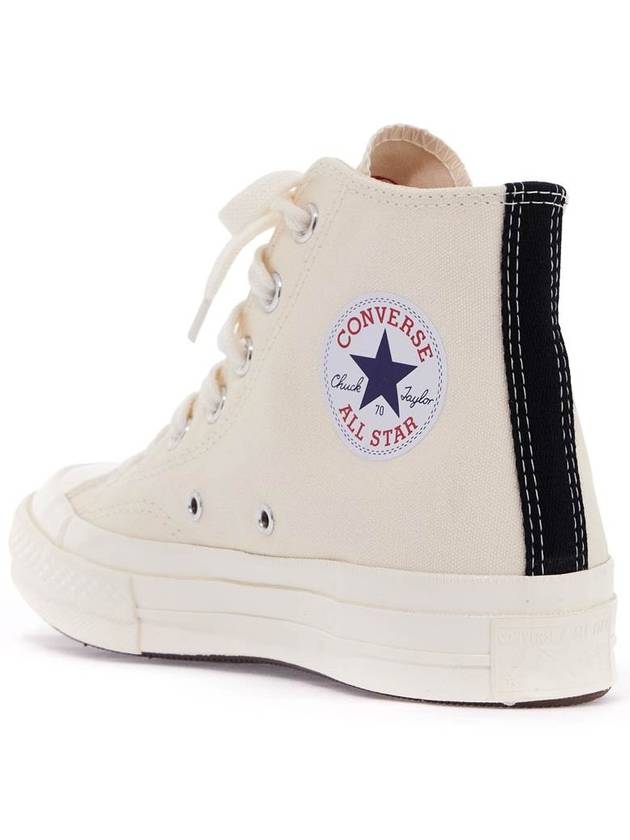 COMME DES GARÇONS PLAY CONVERSE HI TOP SMALL RED HEART - COMME DES GARCONS PLAY - BALAAN 4