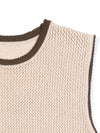 Men's Fruit Tangled Mesh Vest Beige - IOEDLE - BALAAN 5