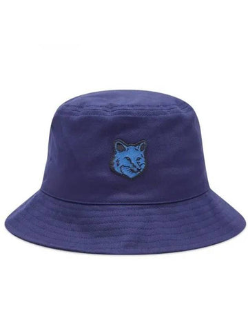 Fox Head Patch Bucket Hat Ink Blue LM06113WW0088 P476 - MAISON KITSUNE - BALAAN 1