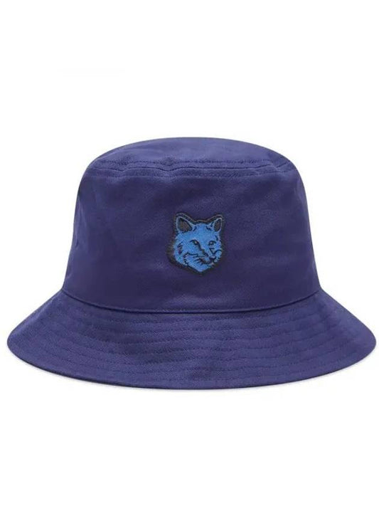 Fox Head Patch Bucket Hat Ink Blue LM06113WW0088 P476 - MAISON KITSUNE - BALAAN 1