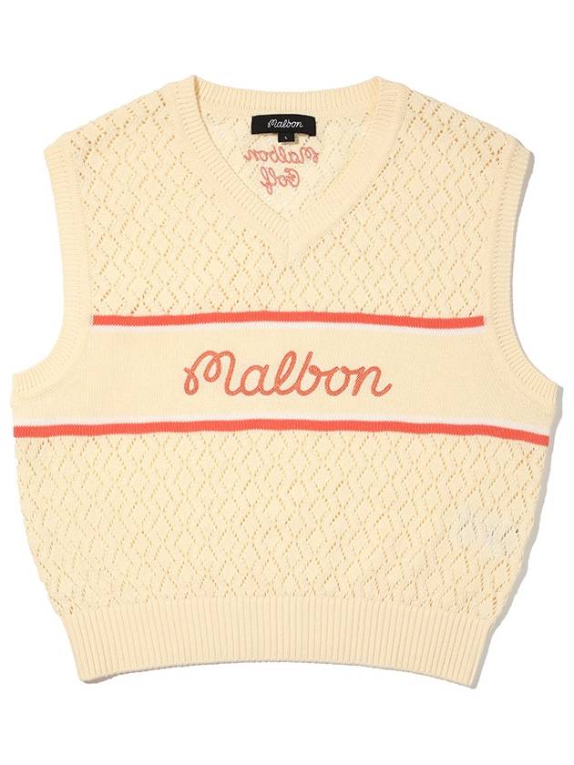 Malbon Script Crochet Vest LEMON WOMAN - MALBON GOLF - BALAAN 1