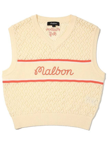 Malbon Script Crochet Vest LEMON WOMAN - MALBON GOLF - BALAAN 1