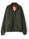 Men's Zip-up Bomber Cotton Jacket Green - BARACUTA - BALAAN 2