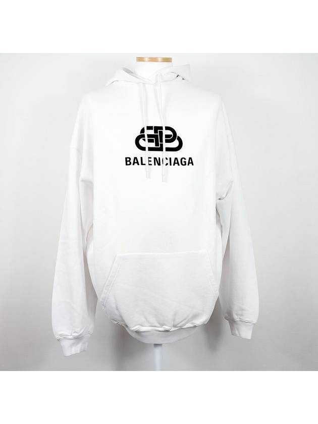 BB Logo Hoodie White - BALENCIAGA - BALAAN 2