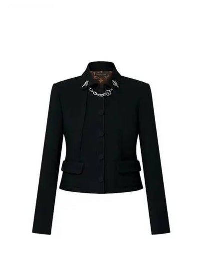 LV Chain Tailored Jacket Black 1AGAE3 - LOUIS VUITTON - BALAAN 2