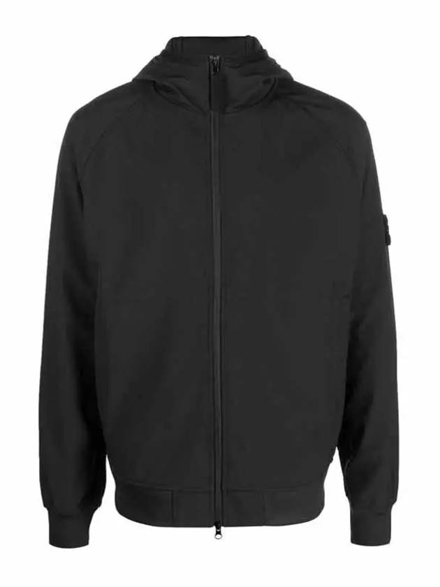 Soft Shell R Technology Nylon Hood Jacket Black - STONE ISLAND - BALAAN 2