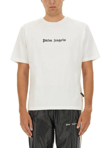 Palm Angels T-Shirt With Logo - PALM ANGELS - BALAAN 1