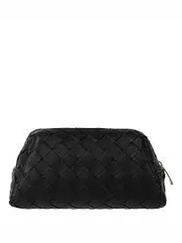 Intrecciato Pouch Bag Black - BOTTEGA VENETA - BALAAN 2