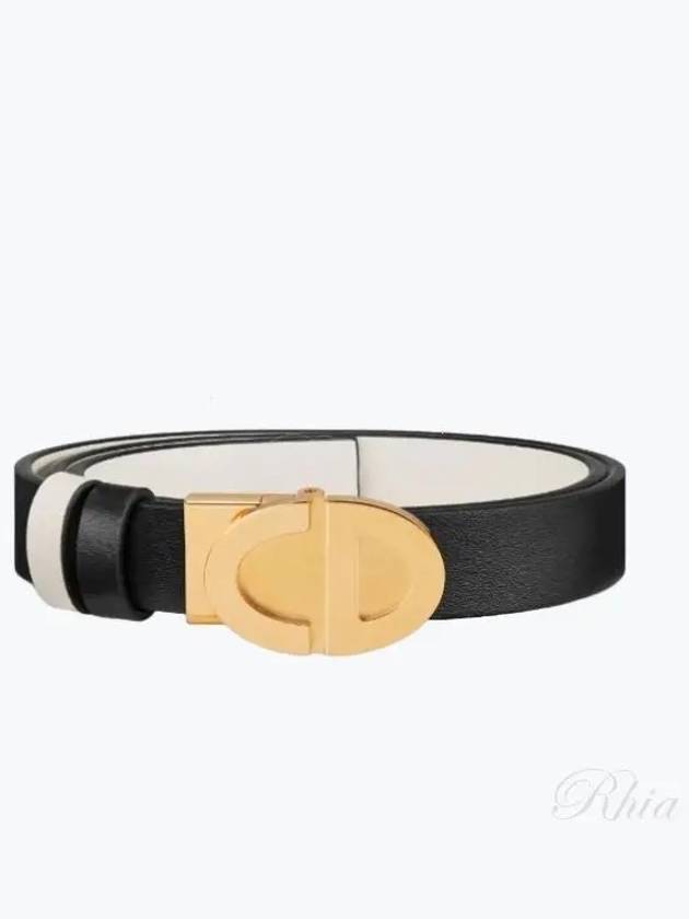 Reversible 22MM Smooth Calfskin Belt Black - DIOR - BALAAN 2