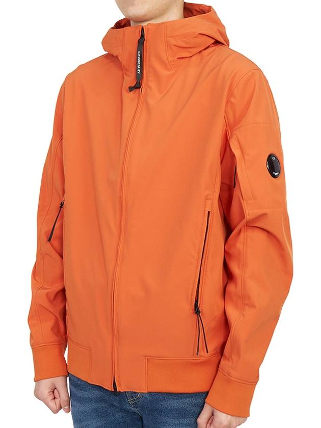 Men's Solf Shell R Lens Hooded Jacket Orange - CP COMPANY - BALAAN 4