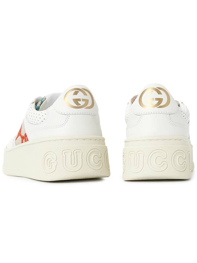 GG Embroider Low Top Sneakers White - GUCCI - BALAAN 7