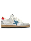 Ballstar Red Tab Mesh Low Top Sneakers White - GOLDEN GOOSE - BALAAN 2