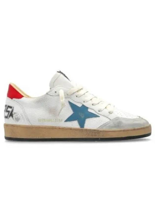 Ballstar Red Tab Mesh Low Top Sneakers White - GOLDEN GOOSE - BALAAN 2