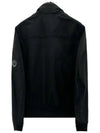 Lens Wappen Soft Shell Zip-Up Jacket Black - CP COMPANY - BALAAN 3