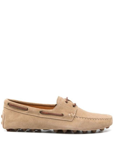 Tod'S Suede Gommino Bubble Boat Loafers Shoes - TOD'S - BALAAN 1