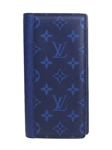 Blue Brazza Long Wallet - LOUIS VUITTON - BALAAN 1