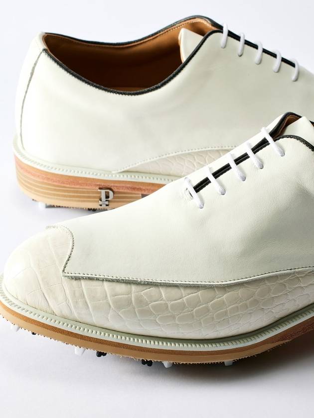 two-tone derby white golf shoes spikes - 1'S PRIME - BALAAN 3