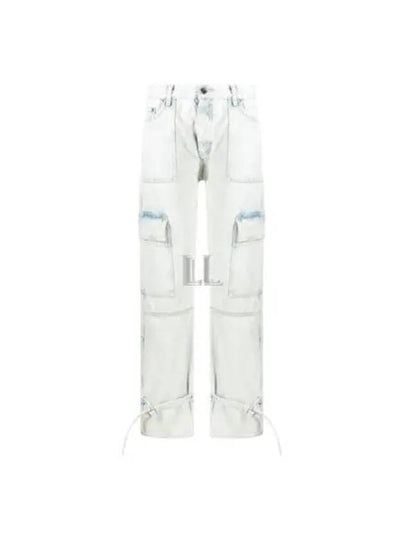 Graffiti Wide Jeans Light Blue - OFF WHITE - BALAAN 2