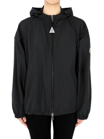 Monclair Women s TYX Windbreaker Hooded Jacket Black 1A00119 54A91 999 - MONCLER - BALAAN 1