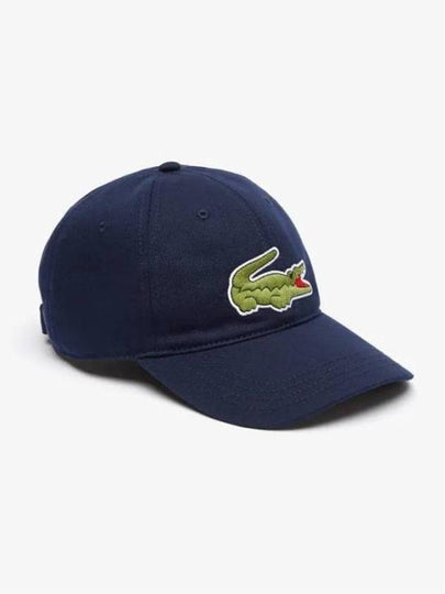 Embroidered Logo Organic Cotton Ball Cap Navy - LACOSTE - BALAAN 2