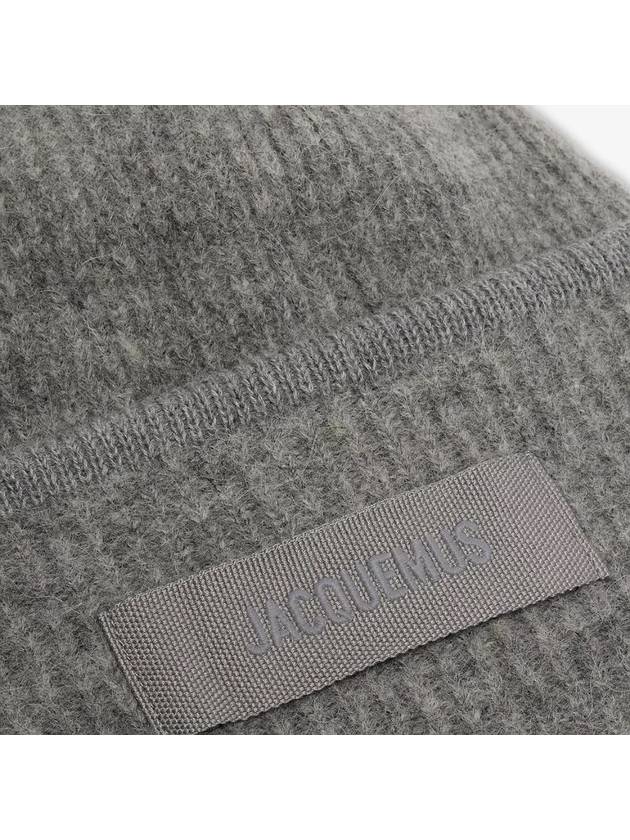 The Gros Grain Beanie Grey - JACQUEMUS - BALAAN 5