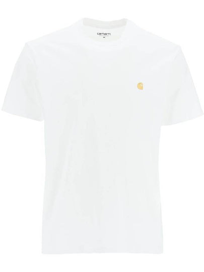 Chase Embroidered Logo Logo Short Sleeve T-Shirt White - CARHARTT WIP - BALAAN 2