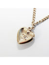 CC Heart Crystal Pendant Bracelet Gold - CHANEL - BALAAN 6