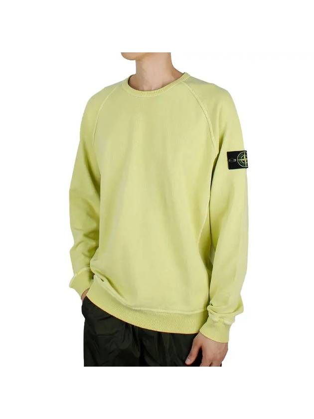 Wappen Patch Round Sweatshirt Yellow - STONE ISLAND - BALAAN 1