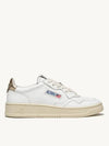 Medalist Low Top Sneakers Beige White - AUTRY - BALAAN 2