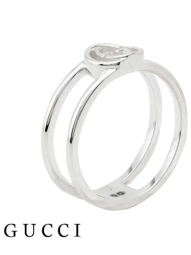 Interlocking GG Thin Open Ring YBC298036001 Silver - GUCCI - BALAAN 2