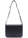 Tonal Strap Leather Reporter Cross Bag Navy - THOM BROWNE - BALAAN 5