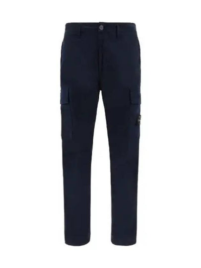 Compass Badge Gabardine Cargo Straight Pants Navy - STONE ISLAND - BALAAN 2