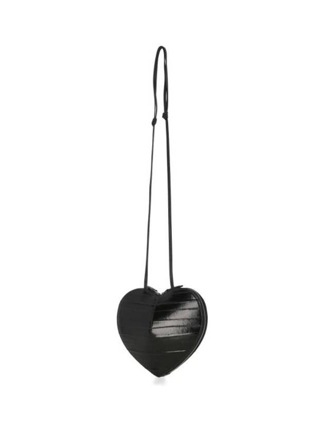 Le Coeur Heart Cross Bag Black - ALAIA - BALAAN 4