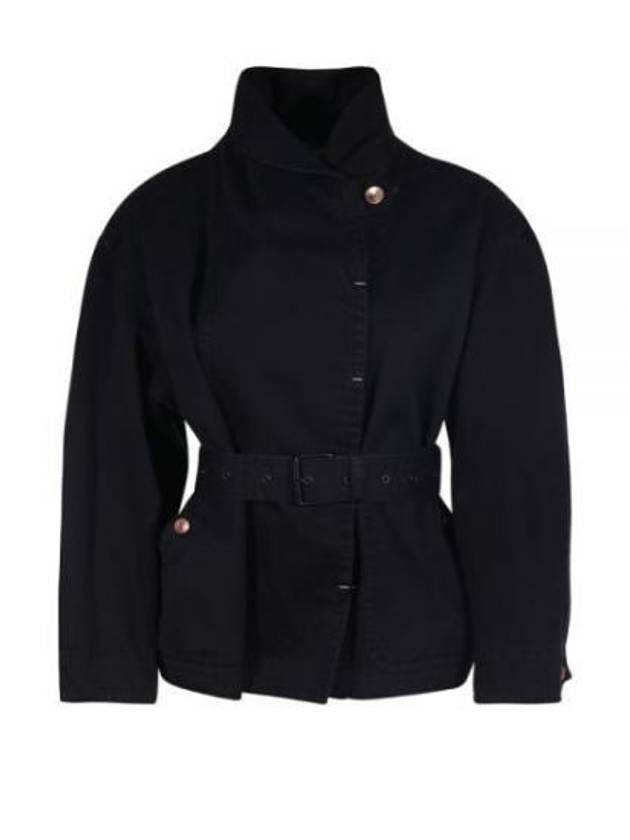 Plum Waist Belted Prunille Jacket Faded Black - ISABEL MARANT - BALAAN 2