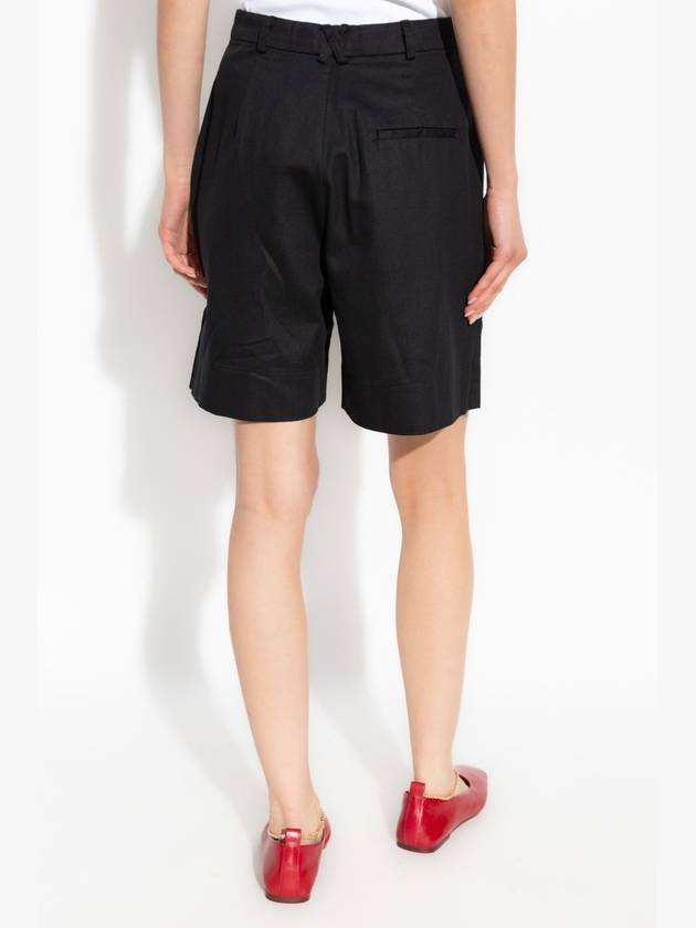 Posse Pleated Shorts, Women's, Black - POSSE - BALAAN 4