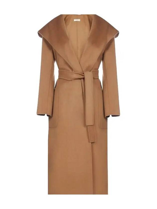 Bdanton Belted Wool Single Coat Camel - MAX MARA - BALAAN 1