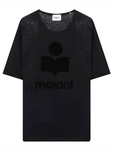 Coldy Linen Logo T Shirt - ISABEL MARANT - BALAAN 1