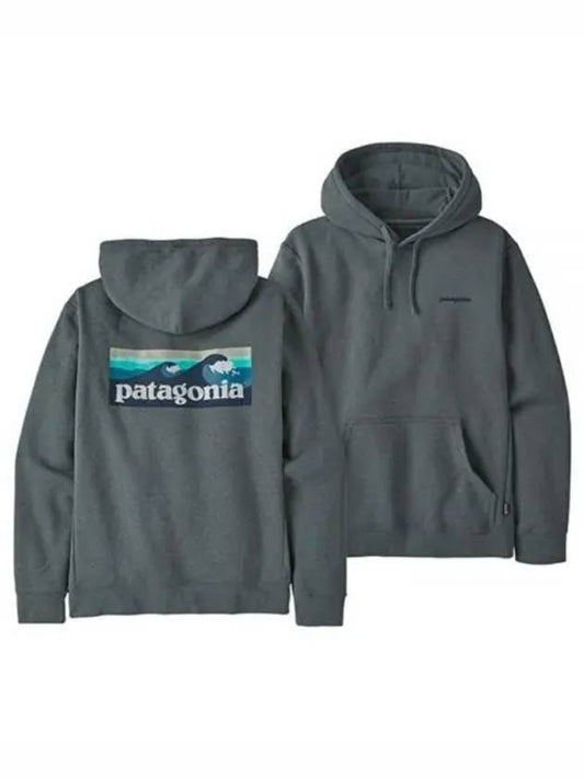 Boardshorts Logo Uprisal Hoodie Grey - PATAGONIA - BALAAN 2