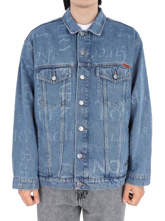 Men s Logo Printing Denim Jacket Blue CMRSS23 201 BLUESTREETNAMES - MARTINE ROSE - BALAAN 1